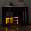  Lit mezzanine avec bureau intégré, garde-robe, DEL et tiroir-574033355