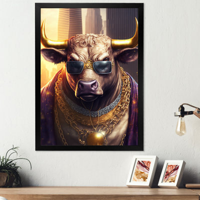 Bull Bullster in NYC II - Impression sur toile