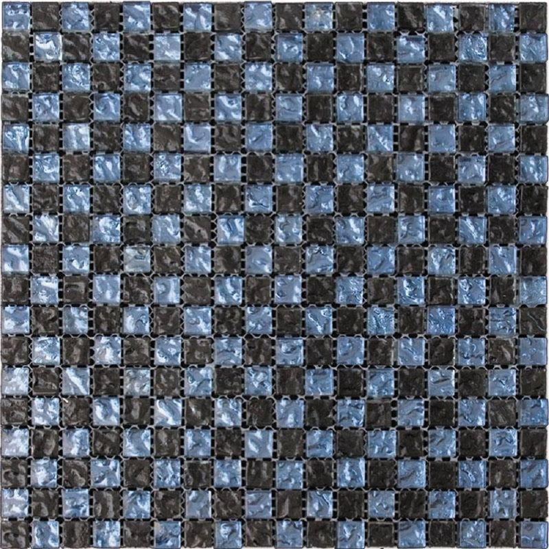 11.7" X 11.7" Polished Glass Mosaic Tile