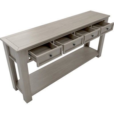 Dark Blue Hallway Console Table: Rectangular With Drawer Space Elegant Table In Blue: Storage Option