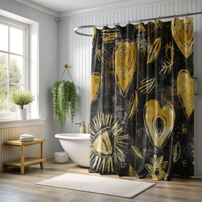 Rideau de douche Gold - Black Affection