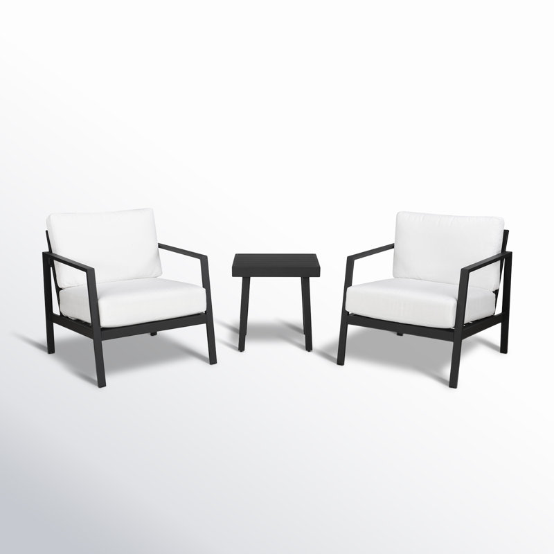 Armando 2 - Person Outdoor Seating Group with Sunbrella Cushions