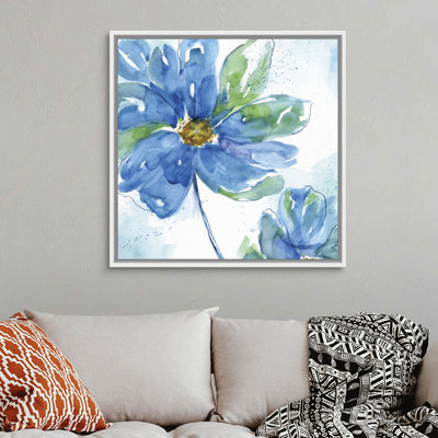 «Rendered in Blue I», reproduction d'art sur toile