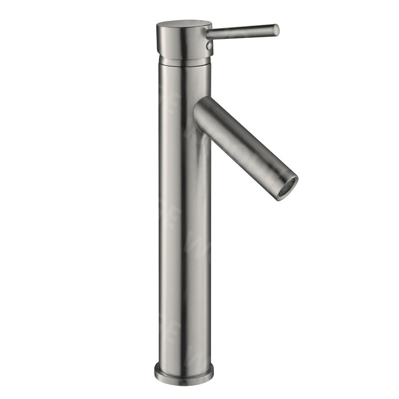 Robinet de salle de bain à un trou, Nickel brossé