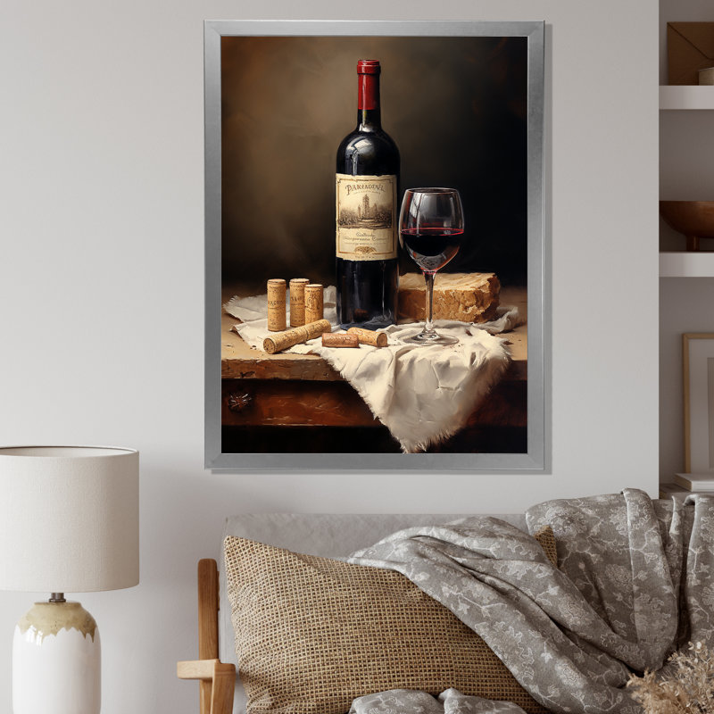 Barolos, impression sur toile, H 40 po x l 30 po x P 1,5 po, Cadre simple argenté