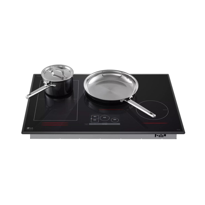 LG STUDIO 30” Induction Cooktop With 4 Burners And Flexible Cooking Zone