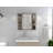 Roseburg 6-Shelf Medicine Cabinet With Mirorr Light Grey-581061271