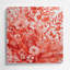 Aquarelle florale 90, art mural en métal rose-1123193184