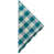 Bleu sarcelle / blanc