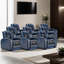 Fauteuil de cinéma maison inclinable électrique 39 po avec porte-gobelets à DEL USB (ensemble de 9)-102834314
