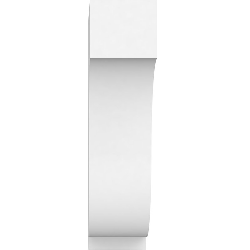 Standard Van Buren Architectural Grade PVC Bracket, 8" H x 2" W x 8" D