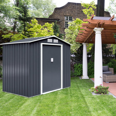 Brazzeal 6.2 Ft X 9 Ft  Metal Saltbox Tool Shed