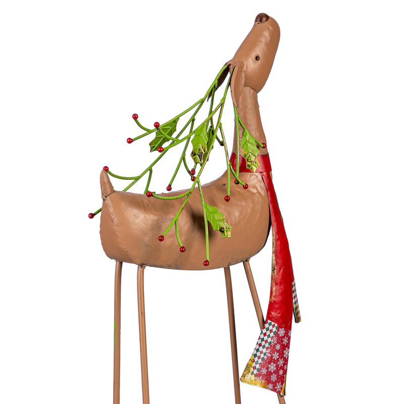 Tapis de jardin en métal Red Scarf, H 22 po