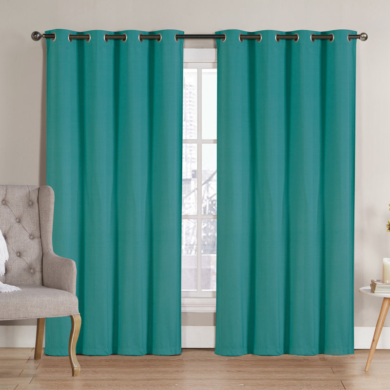 Rideau occultant Neil, Turquoise, L 52 po x L 90 po