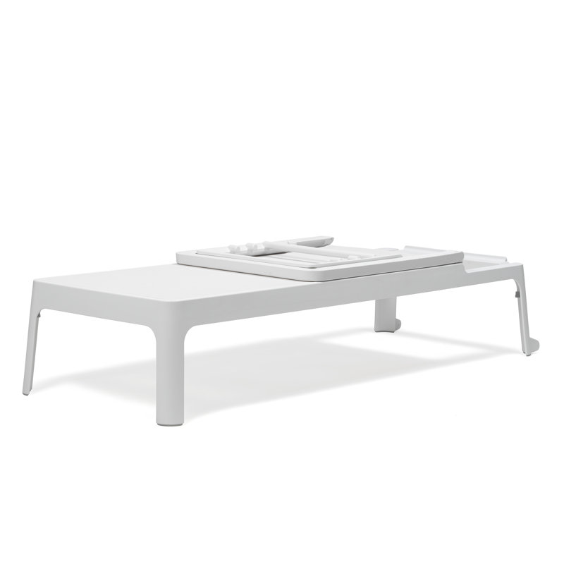Plano Chaise Lounge , White