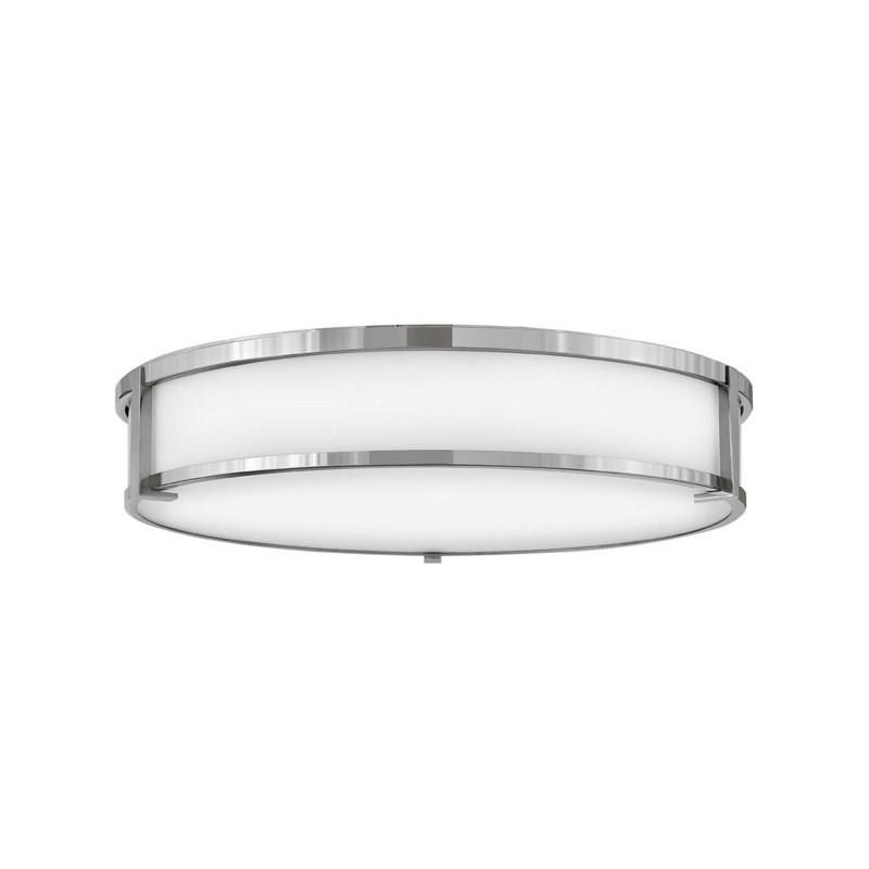 Plafonnier encastré en verre Romona, Chrome