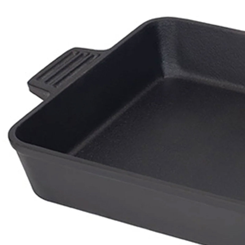 Bayou Classic Rectangle Cast Iron Baker Bakeware