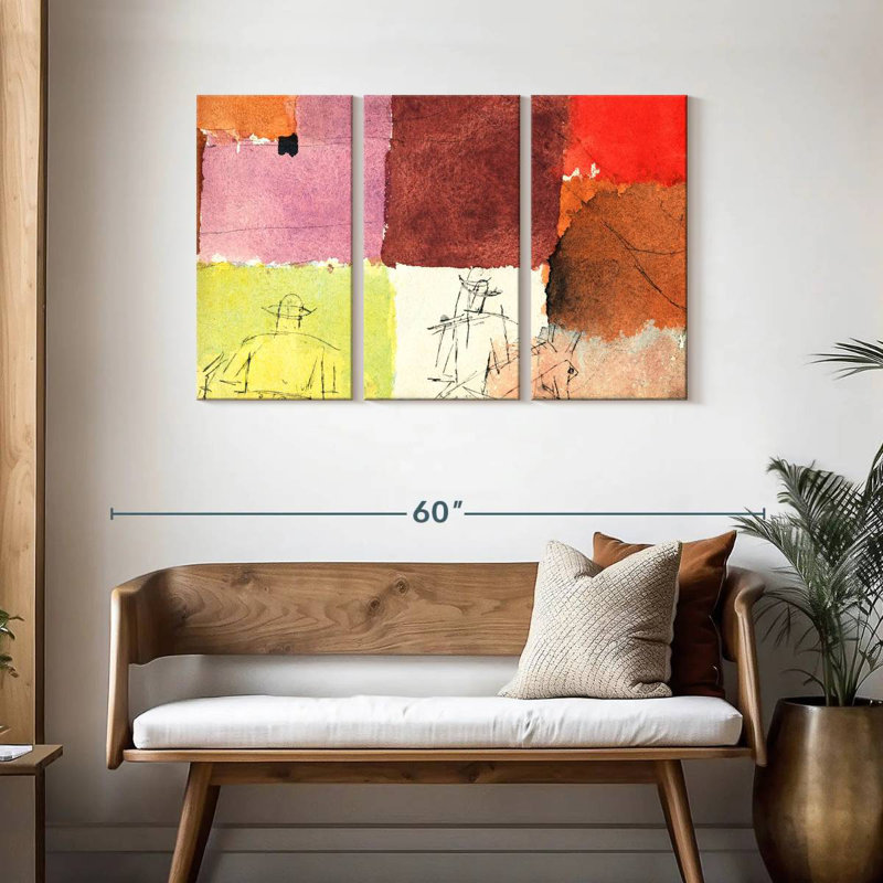 Composition d'Avery avec personnages, H 28 po x l 45 po
