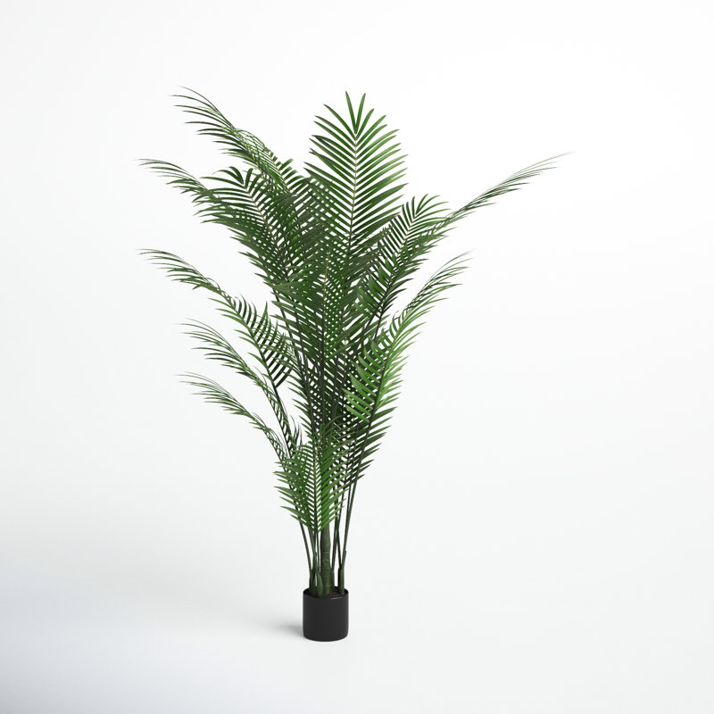 76" Artificial Areca Palm Tree in Pot