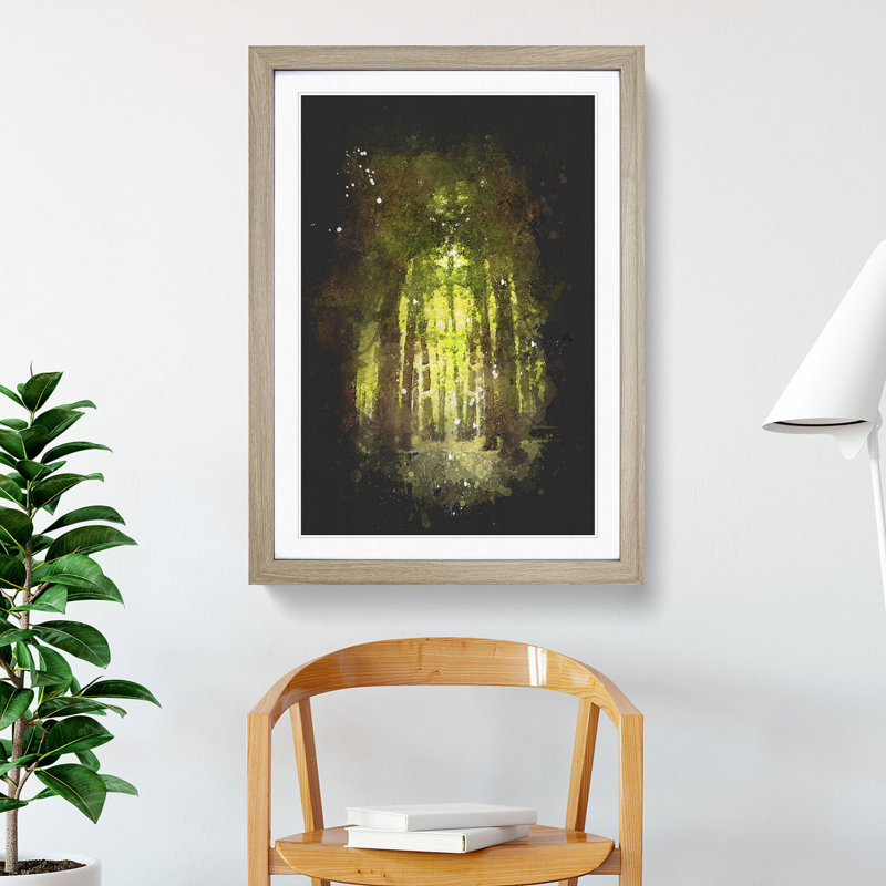 Forest Arch - Framed Print, Oak Framed, 63cm H x 45cm W x 2cm D
