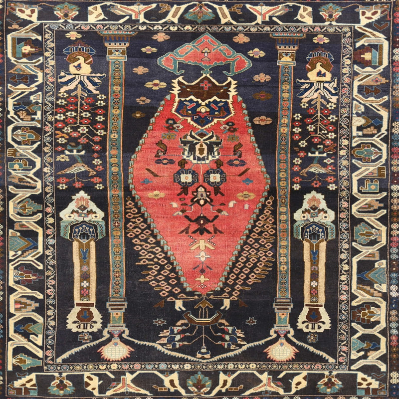 Southwestern Indoor Rug, Round 6'
