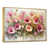 Toile avec cadre flottant or