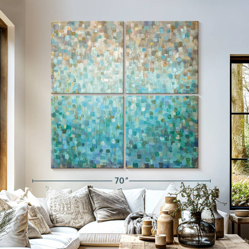 Blocked Avery, 57" H x 57" W
