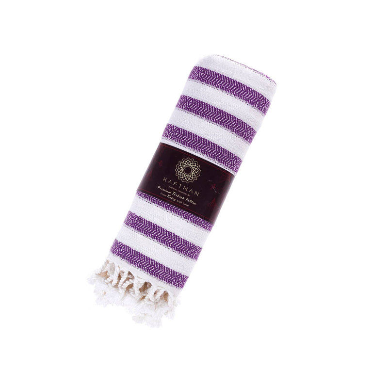 Serviette de bain Kafthan Gocek, Purple Zebra