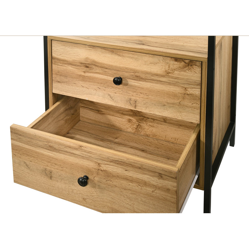 Guillen 83.8cm Closet System, Oak