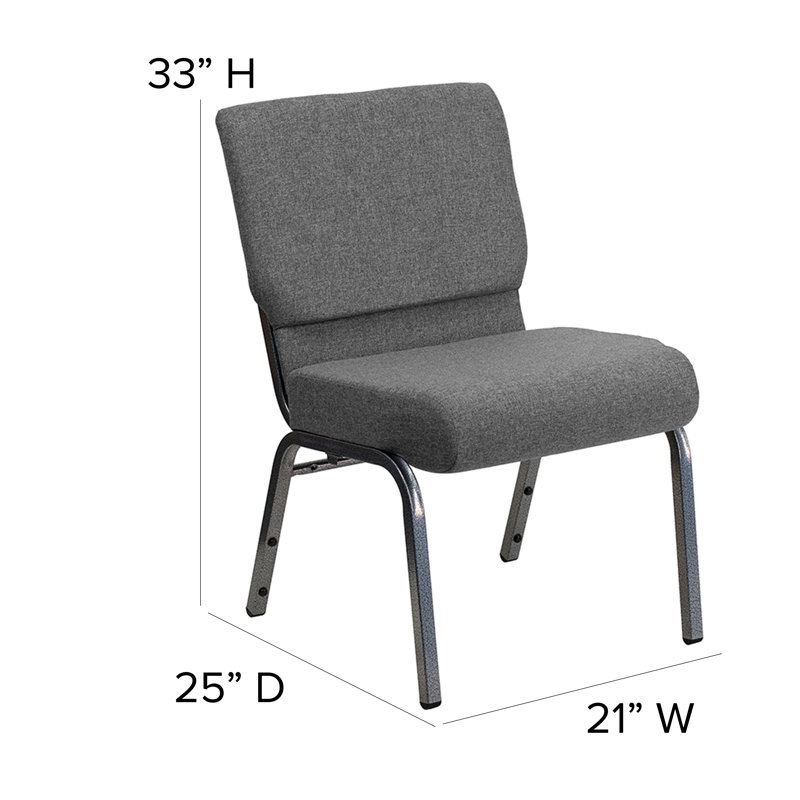 Chaise Stacking Church Stacking, Gris, Veine argentée