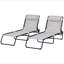 Ensemble de 2 chaises longues pliantes Outsunny