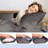LuxClub 2 PC Dark Grey King Performance Microfiber Solid Pillowcase Set-119874917-119874948