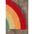 Cucina Half-circle Abstract Polyester Rug-38391278