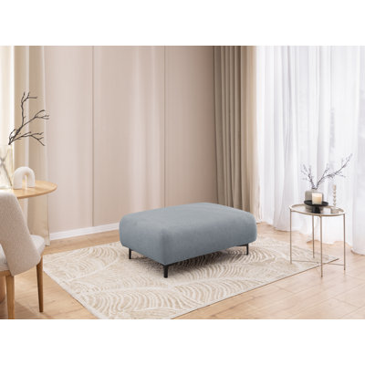 Footstool Cardea In A Design, Made Of Soft Textured Fabric With High Seating Comfort