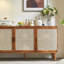 Armoire de rangement en rotin rétro-1932800535