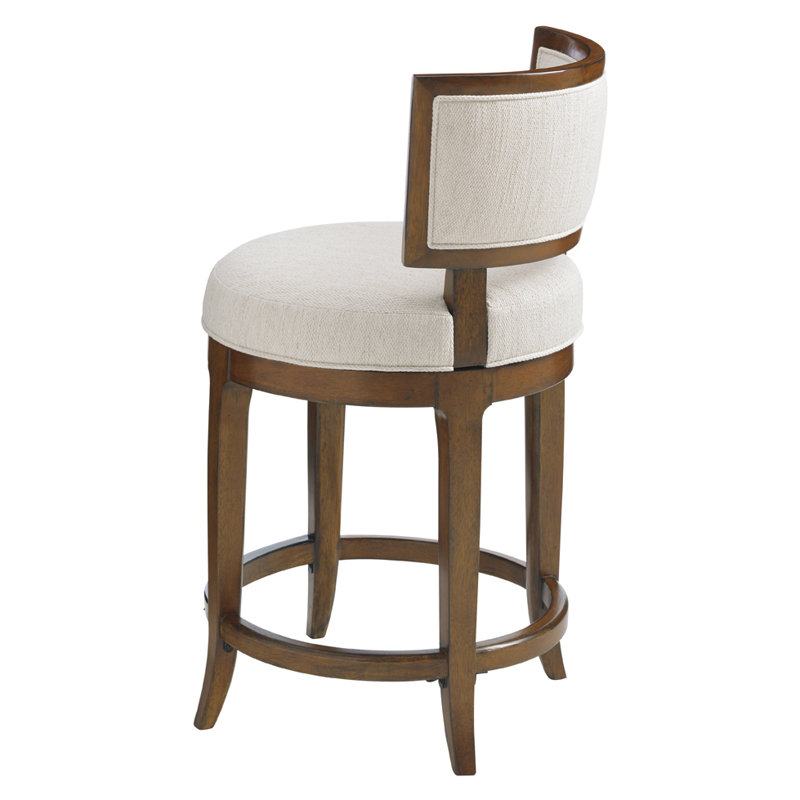 Island Fusion Macau Swivel Stool, Counter Stool (24" Seat Height)