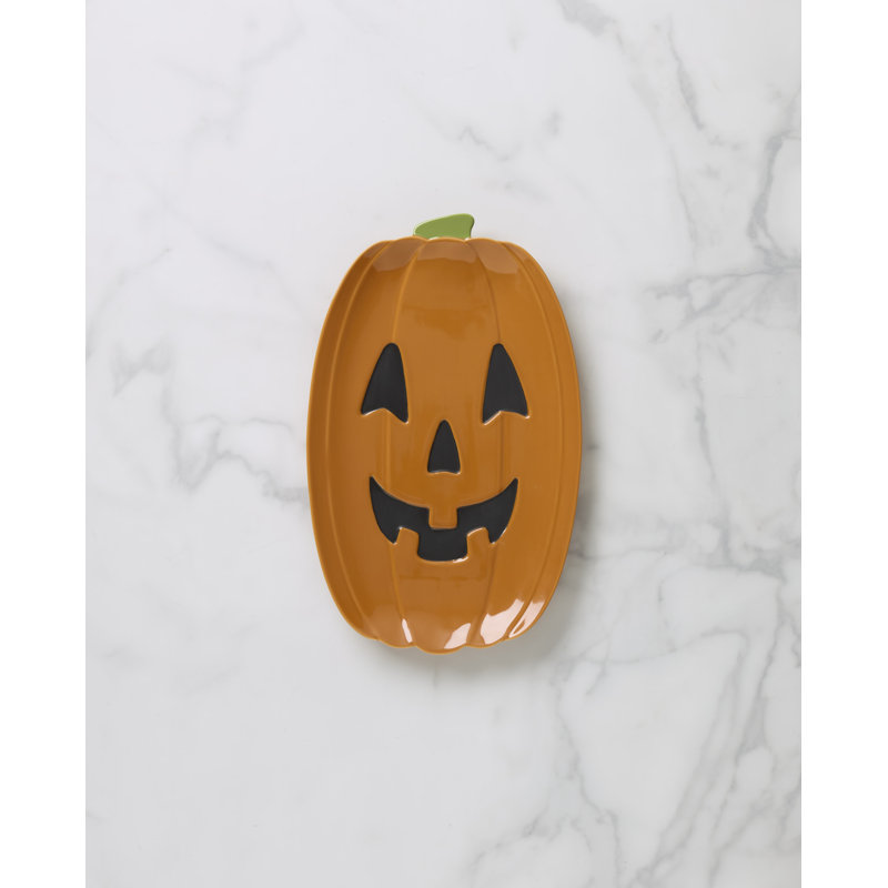 Lenox Pumpkin Figural Hors Doeuvres Tray