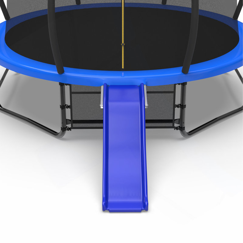 Trampoline d'extérieur, bleu