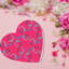 Boîte-cadeau en forme de cœur pour la Saint-Valentin avec couvercle, conception de menottes, boîte réutilisable, 8 po x 6 po, paquet de 1
