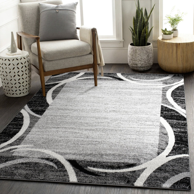 Feliz Abstract Indoor Rug, Rectangle 3'11" x 5'7"
