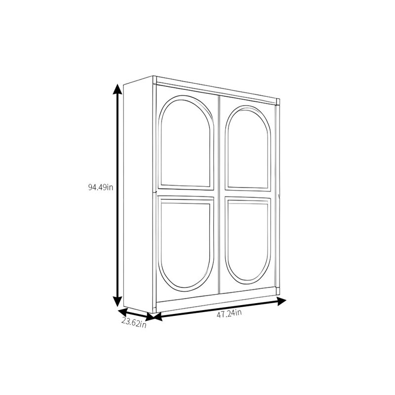 Garde-robe simple, tendance et élégante, H 94 po x l 47 po x P 24 po