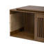 Meuble télé 2 en 1 noyer Mid-Century avec table extensible