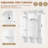 ON-TREND Modern All-In-One Hall Tree With Adjustable Shelves, Classic Arched Farmhouse Storage Bench With Dual Side Cabinets, Elegant Entryway Organizer With 7 Hooks For Mudroom, Hallway, White-1012820709