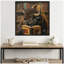 «Traditional Buffalo Reading in Library» par The Creative Bunch Studio, reproduction d'art sur toile encadrée-88034531