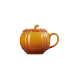 Le Creuset Stoneware Pumpkin Mug With Lid, 14 Oz. - Persimmon