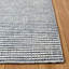 Tapis rayé abstrait en laine touffeté à la main-1458031473