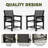 Set of 6 HDPE Outdoor Dining Chairs – Weather-Resistant-1205413554