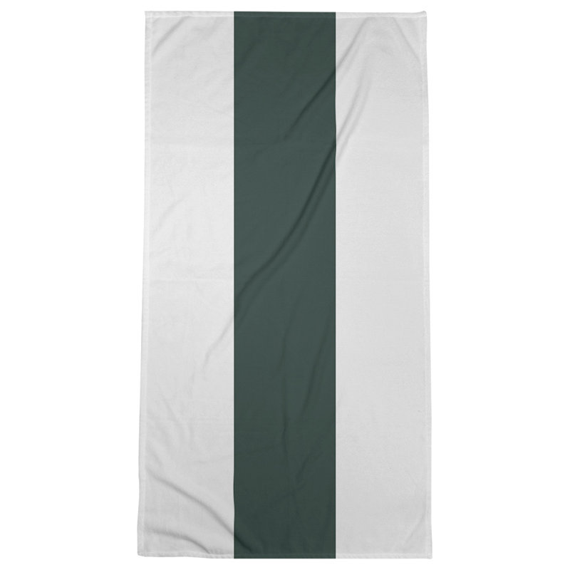 Beach Towel, Whilte/Green