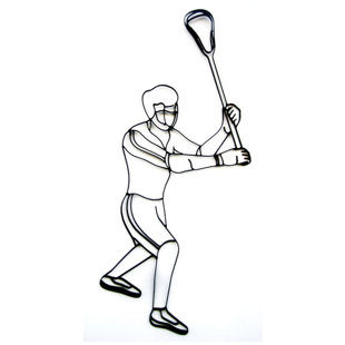 Décoration murale mâle le lacrosse le player