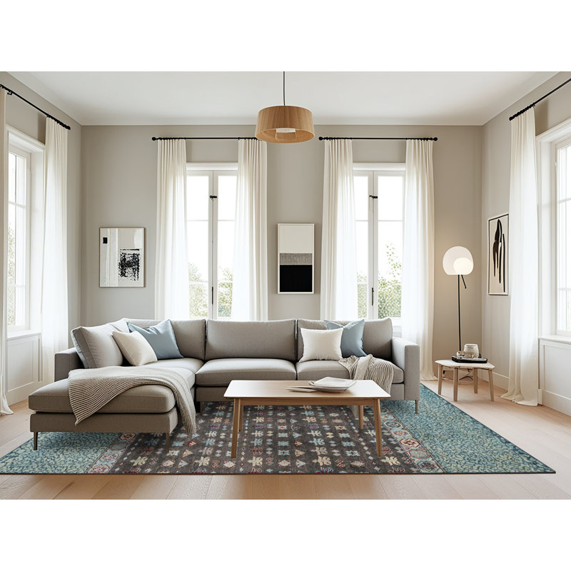 Abstract Indoor Rug, Rectangle 8' x 10'